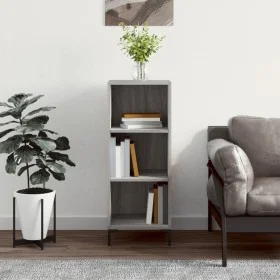 Aparador de madera de ingeniería gris Sonoma 34,5x32,5x90 cm de vidaXL, Aparadores - Ref: Foro24-828738, Precio: 49,83 €, Des...