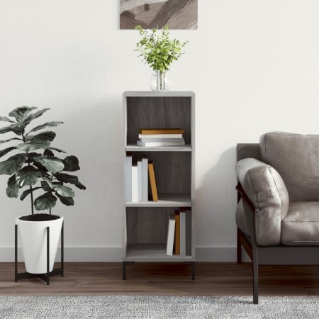 Aparador de madera de ingeniería gris Sonoma 34,5x32,5x90 cm de vidaXL, Aparadores - Ref: Foro24-828738, Precio: 50,47 €, Des...