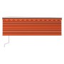 Toldo automático retráctil con persiana 4x3 m naranja y marrón en Toldos | Comprar online en Foru.es