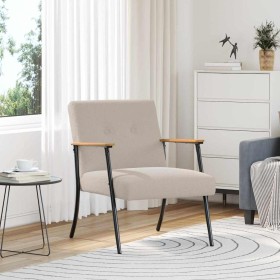 sillón Gris Claro 59 x 75 x 78 cm Tejido parecido a lana rizada en Sillones | Comprar online en Foru.es