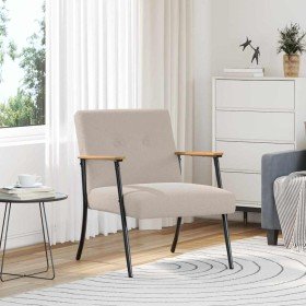 sillón Gris Claro 59 x 75 x 78 cm Tejido parecido a lana rizada en Sillones | Comprar online en Foru.es