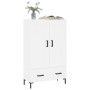 Aparador alto madera de ingeniería blanco 69,5x31x115 cm de vidaXL, Aparadores - Ref: Foro24-830324, Precio: 89,67 €, Descuen...