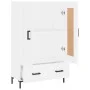 Tall white engineered wood sideboard 69.5x31x115 cm by vidaXL, Sideboards - Ref: Foro24-830324, Price: 88,95 €, Discount: %