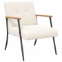 sillón Crema 59 x 75 x 78 cm Tejido parecido a lana rizada en Sillones | Comprar online en Foru.es