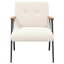 sillón Crema 59 x 75 x 78 cm Tejido parecido a lana rizada en Sillones | Comprar online en Foru.es