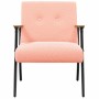 sillón Rosa 59 x 75 x 78 cm Tejido parecido a lana rizada en Sillones | Comprar online en Foru.es