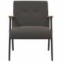 sillón Gris oscuro 59 x 75 x 78 cm en Sillones | Comprar online en Foru.es