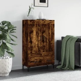 Tall sideboard engineered wood smoked oak 69.5x31x115 cm by vidaXL, Sideboards - Ref: Foro24-830329, Price: 87,12 €, Discount: %