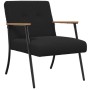 sillón Negro 59 x 75 x 78 cm Tejido parecido a lana rizada en Sillones | Comprar online en Foru.es