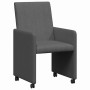 Sillas de Comedor con Ruedas 2 pcs Gris oscuro 57 x 66 x 94 cm en Sillas de comedor | Comprar online en Foru.es