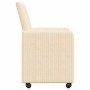 Sillas de Comedor con Ruedas 2 pcs Crema 57 x 66 x 94 cm en Sillas de comedor | Comprar online en Foru.es