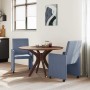 Sillas de Comedor con Ruedas 2 pcs Azul 57 x 66 x 94 cm en Sillas de comedor | Comprar online en Foru.es