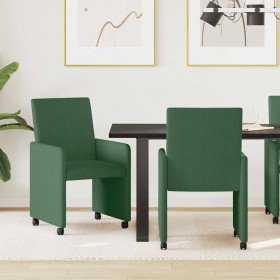 Sillas de Comedor con Ruedas con ruedas 2 pcs Verde grisáceo en Sillas de comedor | Comprar online en Foru.es