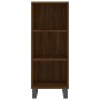 Aparador de madera de ingeniería marrón roble 34,5x32,5x90 cm de vidaXL, Aparadores - Ref: Foro24-828763, Precio: 52,09 €, De...