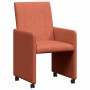 Sillas de Comedor con Ruedas 2 pcs Rojo naranja 57 x 66 x 94 cm en Sillas de comedor | Comprar online en Foru.es