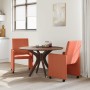 Sillas de Comedor con Ruedas 2 pcs Rojo naranja 57 x 66 x 94 cm en Sillas de comedor | Comprar online en Foru.es