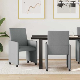 Sillas de Comedor con Ruedas 2 pcs Gris claro 57 x 66 x 94 cm en Sillas de comedor | Comprar online en Foru.es