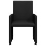 Sillas de Comedor con Ruedas 2 pcs Negro 57 x 66 x 94 cm tela en Sillas de comedor | Comprar online en Foru.es