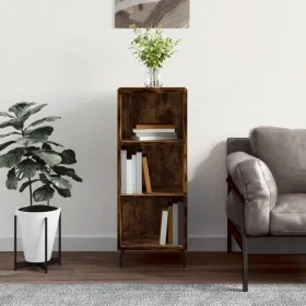 Aparador de madera de ingeniería roble ahumado 34,5x32,5x90 cm de vidaXL, Aparadores - Ref: Foro24-828753, Precio: 52,71 €, D...