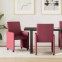 Sillas de Comedor con Ruedas con ruedas 2 pcs Rojo vino tinto en Sillas de comedor | Comprar online en Foru.es