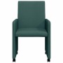Sillas de Comedor con Ruedas 2 pcs Verde oscuro 57 x 66 x 94 cm en Sillas de comedor | Comprar online en Foru.es