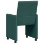 Sillas de Comedor con Ruedas 2 pcs Verde oscuro 57 x 66 x 94 cm en Sillas de comedor | Comprar online en Foru.es