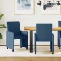 Sillas de Comedor con Ruedas 2 pcs Azul 57 x 66 x 94 cm tela en Sillas de comedor | Comprar online en Foru.es