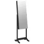 Espejo con joyero de pie negro 42x38x152 cm de vidaXL, Espejos - Ref: Foro24-353257, Precio: 114,14 €, Descuento: %