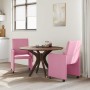 Sillas de Comedor con Ruedas 2 pcs Rosa 57 x 66 x 94 cm tela en Sillas de comedor | Comprar online en Foru.es