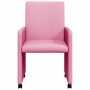 Sillas de Comedor con Ruedas 2 pcs Rosa 57 x 66 x 94 cm tela en Sillas de comedor | Comprar online en Foru.es