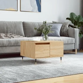 Oak Sonoma plywood coffee table 55x55x36.5 cm by vidaXL, Coffee table - Ref: Foro24-830751, Price: 56,05 €, Discount: %