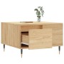 Mesa de centro madera contrachapada roble Sonoma 55x55x36,5 cm de vidaXL, Mesas de centro - Ref: Foro24-830751, Precio: 56,75...