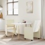 Sillas de Comedor con Ruedas 2 pcs Crema 57 x 66 x 94 cm en Sillas de comedor | Comprar online en Foru.es
