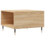 Mesa de centro madera contrachapada roble Sonoma 55x55x36,5 cm de vidaXL, Mesas de centro - Ref: Foro24-830751, Precio: 56,75...