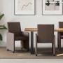 Sillas de Comedor con Ruedas 2 pcs Marrón 57 x 66 x 94 cm en Sillas de comedor | Comprar online en Foru.es