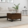 Mesa de centro madera contrachapada roble marrón 55x55x36,5 cm de vidaXL, Mesas de centro - Ref: Foro24-830771, Precio: 63,04...