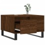 Mesa de centro madera contrachapada roble marrón 55x55x36,5 cm de vidaXL, Mesas de centro - Ref: Foro24-830771, Precio: 63,04...
