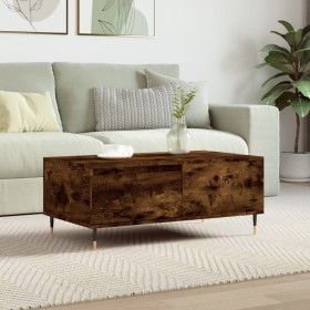 Mesa de centro madera contrachapada roble ahumado 90x50x36,5 cm de vidaXL, Mesas de centro - Ref: Foro24-830801, Precio: 50,9...
