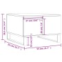 Mesa de centro madera contrachapada roble marrón 55x55x36,5 cm de vidaXL, Mesas de centro - Ref: Foro24-830771, Precio: 63,04...