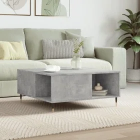 Mesa de centro madera contrachapada gris hormigón 80x80x36,5 cm de vidaXL, Mesas de centro - Ref: Foro24-830776, Precio: 58,5...