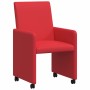 Sillas de Comedor con Ruedas 2 pcs Rojo 57 x 66 x 94 cm en Sillas de comedor | Comprar online en Foru.es