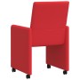Sillas de Comedor con Ruedas 2 pcs Rojo 57 x 66 x 94 cm en Sillas de comedor | Comprar online en Foru.es