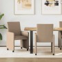 Sillas de Comedor con Ruedas 2 pcs Capuchino 57 x 66 x 94 cm en Sillas de comedor | Comprar online en Foru.es
