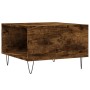Mesa de centro madera contrachapada roble ahumado 55x55x36,5 cm de vidaXL, Mesas de centro - Ref: Foro24-830761, Precio: 54,7...