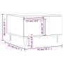 Mesa de centro madera contrachapada roble ahumado 55x55x36,5 cm de vidaXL, Mesas de centro - Ref: Foro24-830761, Precio: 54,7...