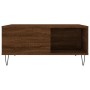 Mesa de centro madera contrachapada roble marrón 80x80x36,5 cm de vidaXL, Mesas de centro - Ref: Foro24-830787, Precio: 53,89...