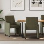 Sillas de Comedor con Ruedas con ruedas 2 pcs Verde ejército en Sillas de comedor | Comprar online en Foru.es