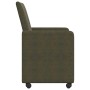 Sillas de Comedor con Ruedas con ruedas 2 pcs Verde ejército en Sillas de comedor | Comprar online en Foru.es
