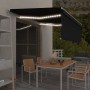 Toldo retráctil manual con persiana y LED antracita 4,5x3 m en Toldos | Comprar online en Foru.es