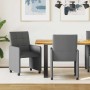 Sillas de Comedor con Ruedas 2 pcs Gris oscuro 58 x 65 x 94 cm en Sillas de comedor | Comprar online en Foru.es